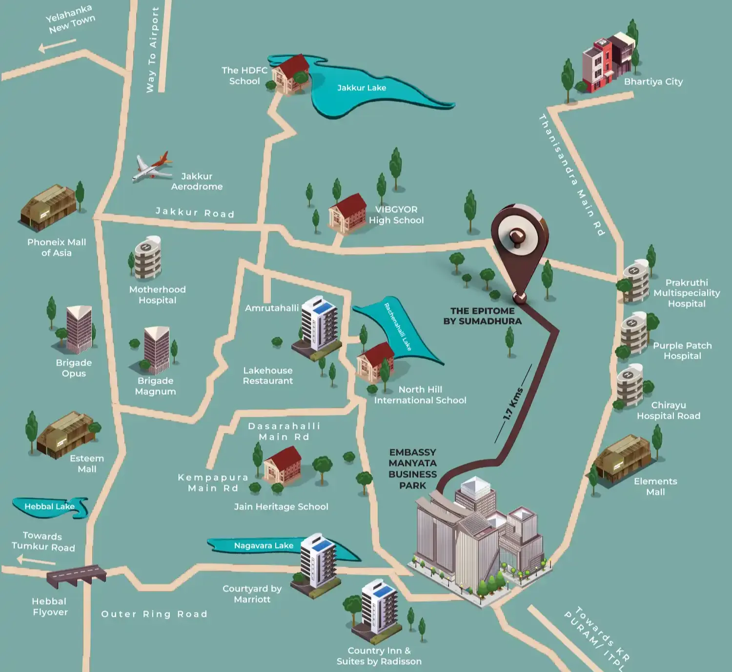 Sumadhura-epitome-location-map